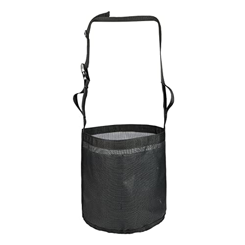 Leeadwaey Pferdefutterbeutel, verstellbar, PVC-Netzbeutel, langsame Fütterung, Getreidefutterbeutel, Schwarz Leeadwaey Pferdefutterbeutel, verstellbar, PVC-Netzbeutel, langsame Fütterung, Getreidefutterbeutel, Schwarz von Leeadwaey