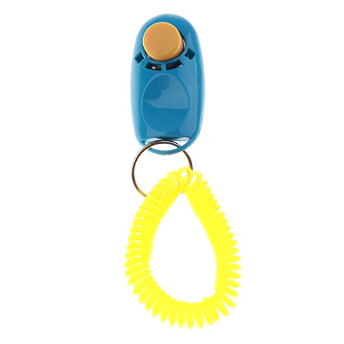 Leeadwaey Whistle Easy Schlüsselanhänger für Hunde und Welpen, Blau von Leeadwaey