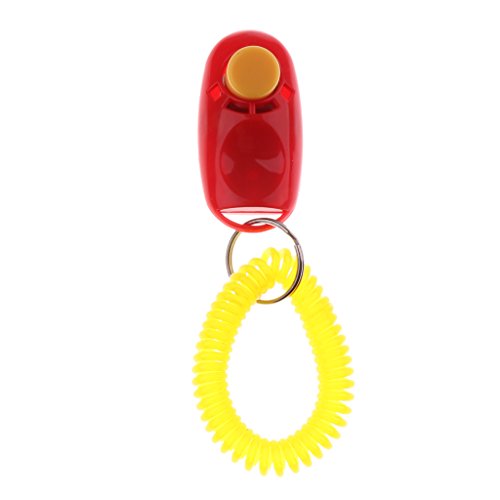Leeadwaey Whistle Easy Schlüsselanhänger für Hunde und Welpen, Rot von Leeadwaey