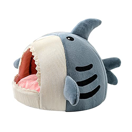 Pet House Schlafbett für Katzen und Hunde, warmes Kissen, halbgeschlossen, Blau M Pet House Schlafbett für Katzen und Hunde, warmes Kissen, halbgeschlossen, Blau M von Leeadwaey