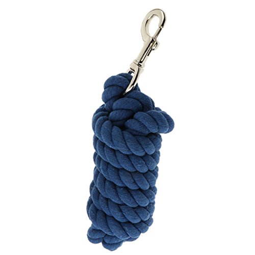 Pferdeleine Seile Halfter Baumwolle Weave Zügel Marineblau von Leeadwaey