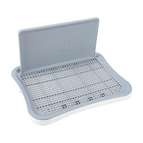 Tragbares Haustier-Trainings-Toiletten-Tablett für Welpen, Urinal, Gitter, Bettpfanne, Weiß Tragbares Haustier-Trainings-Toiletten-Tablett für Welpen, Urinal, Gitter, Bettpfanne, Weiß von Leeadwaey