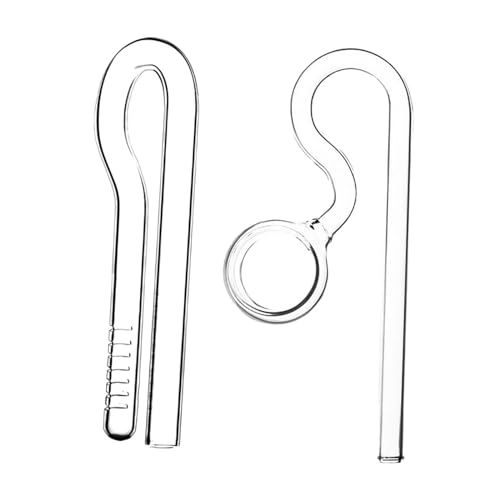 Leefasy Aquarium-Lilien-Rohr, zum Ein- und Ausschalten, klares Öl, leicht zu reinigen, mit Oberflächenskimmer, Aquariumsfilter, 10 mm von Leefasy