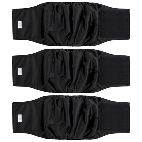 Leekalos Windeln für männliche Hunde, hochabsorbierende Bauchbänder für männliche Hunde, waschbar, wiederverwendbar, Größe S, 3 Stück Leekalos Windeln für männliche Hunde, hochabsorbierende Bauchbänder für männliche Hunde, waschbar, wiederverwendbar, Größe S, 3 Stück von Leekalos