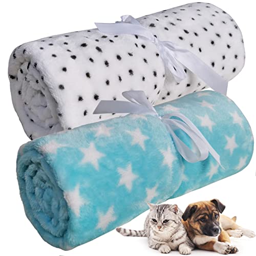 LeerKing Hundedecke flauschig Katzendecke waschbar Fleecedecke Kuscheldecke für Sofa Hundebett und Auto 2er Pack Blau Weiß 75 * 100cm LeerKing Hundedecke flauschig Katzendecke waschbar Fleecedecke Kuscheldecke für Sofa Hundebett und Auto 2er Pack Blau Weiß 75 * 100cm von LeerKing