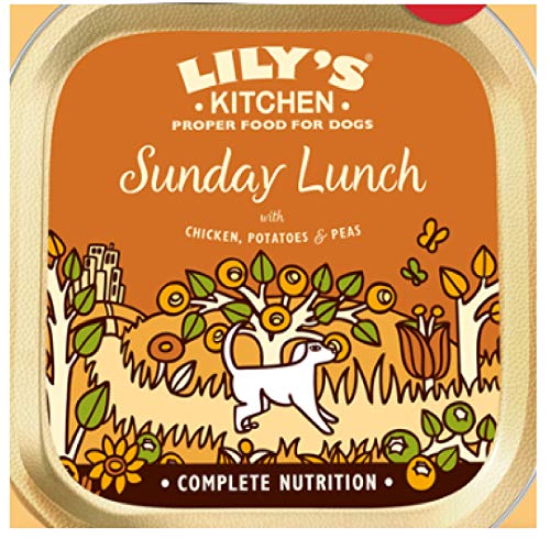 Lily's Kitchen Sonntag Mittagessen – getreidefreies Nassfutter – 150 g Tabletts x 10 von Leeway