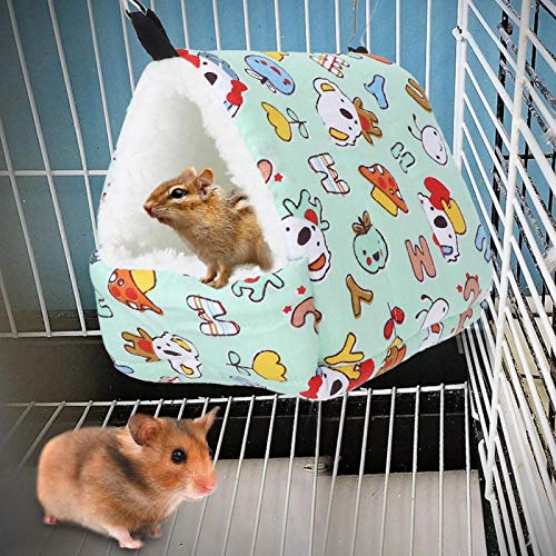 Leftwei Mit Haken Hamster Hanging House, Hamster Hängematte, Green Winter für kleine Haustiere Eichhörnchen Sugar Glider Rabbit(S) von Leftwei