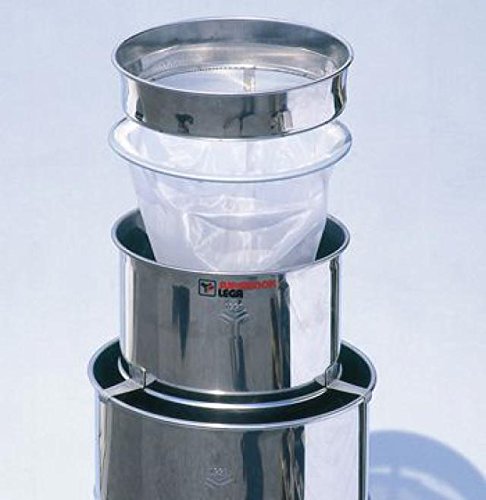 Lega Edelstahl Honig Doppelsieb, aus 3 Teilen; Edelstahlen Grobsieb, Nylon Sackfilter Edelstahlen Kesselring Ø350mm Lega Edelstahl Honig Doppelsieb, aus 3 Teilen; Edelstahlen Grobsieb, Nylon Sackfilter Edelstahlen Kesselring Ø350mm von Lega
