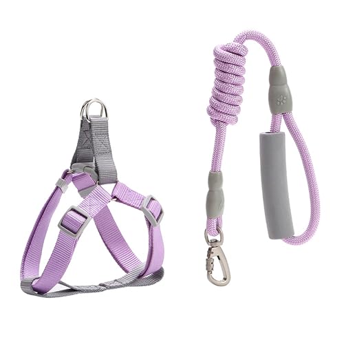 Legou Pet Supplies Brustgurt, verstellbare Hundeleine, Violett, Größe L Legou Pet Supplies Brustgurt, verstellbare Hundeleine, Violett, Größe L von Legou
