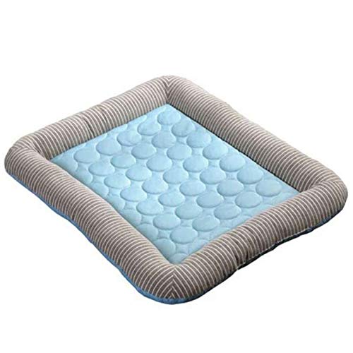 Kühlmatte für den Sommer, Eiskissen, Hunde-Schlafmatten für Haustiere, Hundehütte, kühles kaltes Seidenbett für Hunde, Blau Kühlmatte für den Sommer, Eiskissen, Hunde-Schlafmatten für Haustiere, Hundehütte, kühles kaltes Seidenbett für Hunde, Blau von Leihao