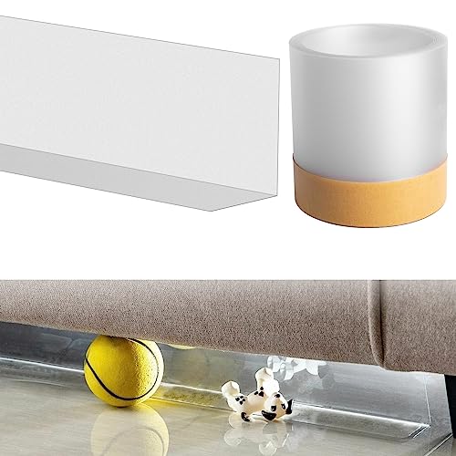 Leikurvo Spielzeugblocker für Möbel, 3M Transparente Spielzeug-Blocker Unter Der Couch und Bett Lückenblocker, Spalt-Stoßfänger, Verhindert DASS Dinge Unter Sofamöbel Barriere für Haustiere Leikurvo Spielzeugblocker für Möbel, 3M Transparente Spielzeug-Blocker Unter Der Couch und Bett Lückenblocker, Spalt-Stoßfänger, Verhindert DASS Dinge Unter Sofamöbel Barriere für Haustiere von Leikurvo