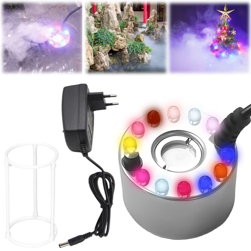 Ultraschall Vernebler, Mini Nebelmaschine, Ultraschall Nebler Fog Maker, 24V LED Nebelerzeuger Nebulizer, Mini Fogger für Springbrunnen Teich Wasserspiel Ultraschall Vernebler, Mini Nebelmaschine, Ultraschall Nebler Fog Maker, 24V LED Nebelerzeuger Nebulizer, Mini Fogger für Springbrunnen Teich Wasserspiel von Leikurvo