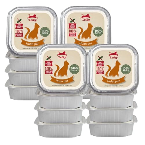Leiky Katzenfutter Nass 16 x 100 g – Huhn Menü, Singleprotein, getreidefrei Leiky Katzenfutter Nass 16 x 100 g – Huhn Menü, Singleprotein, getreidefrei von Leiky