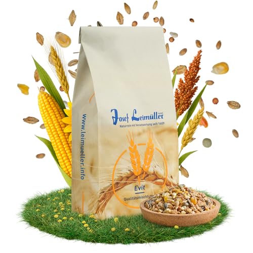 Leimüller Hühnerfutter 25kg [Geflügel-Müsli] - Artgerechtes Geflügelfutter für Hühner & Legehennen - Für leckere und stabile Eier - 100% Gentechnikfrei - Mehrfach gereinigt & staubfrei von Leimüller