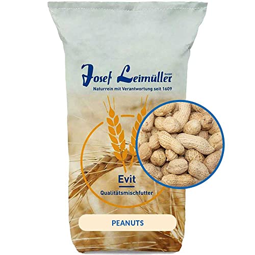 Leimüller Erdnüsse mit Schale 1 kg | Natürliche, ungeröstete Erdnusskerne aus Österreich | Ideal als Vogelfutter, Streufutter, Ganzjahresfutter für Vögel & Nager | Ohne Zusätze & Konservierungsstoffe von Leimüller