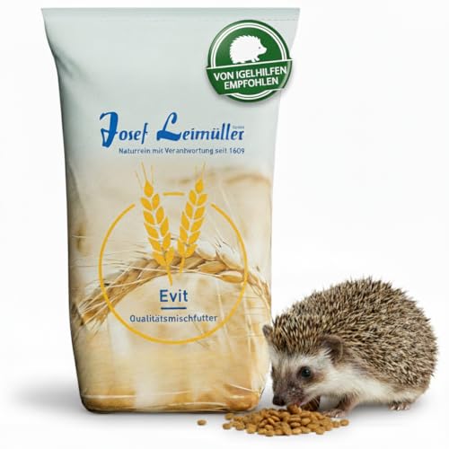 Leimüller [Premium] Igelfutter getreidefrei 5kg - Das Beste Igel Trockenfutter! 95% Fleischanteil, 100% Gentechnikfrei - Artgerechte Ernährung mit Insekten ohne Getreide von Leimüller