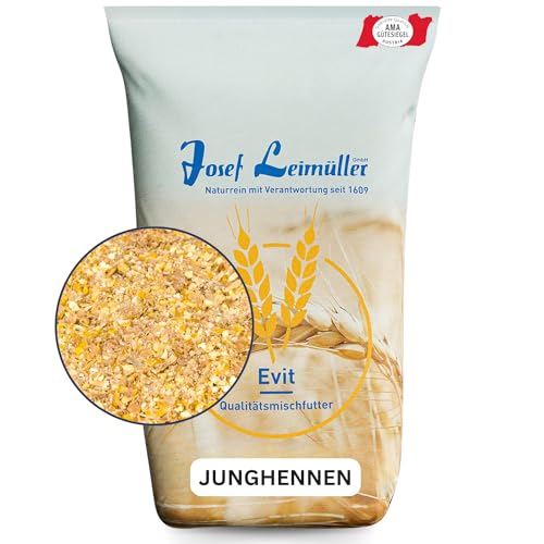 Leimüller Junghennenfutter 6.-21. Woche 5 kg - Fördert gesundes Wachstum - Staubfreies Hühnerfutter für Junghennen - 100% gentechnikfrei von Leimüller