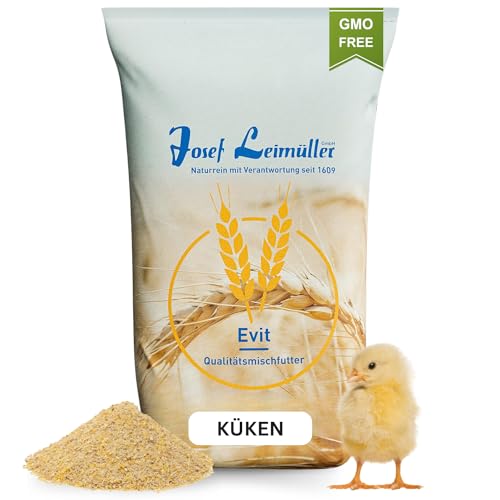 Leimüller Kükenfutter 1.-6. Woche 25 kg - Hochwertiges Alleinfuttermittel für Küken - Fördert gesundes Wachstum - Staubfreier Kükenstarter - 100% Gentechnikfrei von Leimüller