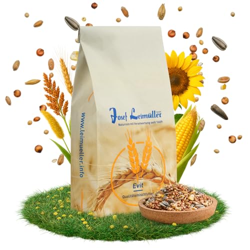 Leimüller Hühnerfutter gegen Milben 1kg [Pellets] - Staubfreies Legehennenfutter Classic - Natürlicher Wirkstoff mit Citrus & Kräuter - AMA-Gütesiegel & 100% Gentechnikfrei von Leimüller