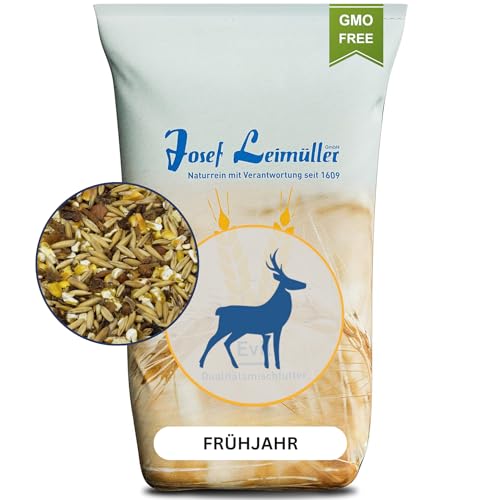 Leimüller Wildfutter 2 Frühjahr 20 kg - Gentechnikfreies Rehfutter 20KG - Frühjahrsnahrung für Rotwild, Hirsch, REH & Rehkitz - Hoher Rohfaseranteil, mit Apfeltrester - Futter für Jagd von Leimüller