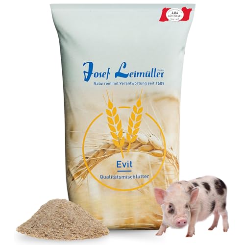 Leimüller Minischweinfutter mehlig 25 kg - Weizen Minischwein Futter 25KG - Optimal für Minischweine und Zwergschweine - 100% gentechnikfrei & AMA-Gütesiegel Leimüller Minischweinfutter mehlig 25 kg - Weizen Minischwein Futter 25KG - Optimal für Minischweine und Zwergschweine - 100% gentechnikfrei & AMA-Gütesiegel von Leimüller