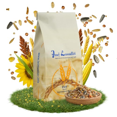 Leimüller Vogelfutter Wildvögel 25Kg (Sommer Spezial) - Premium Wildvogelfutter mit schwarzen Sonnenblumenkernen & Mehlwürmern - Extra Energie für Aufzucht - Streufutter Wildvögel Staubfrei von Leimüller