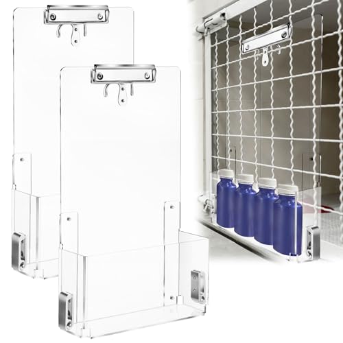 Leinuosen 2 Pack Kennel Cage Storage Bin for Accessories and Supplies Veterinary Cage Acrylic Storage Rack for Kennel, Crate, Cat Accessories von Leinuosen