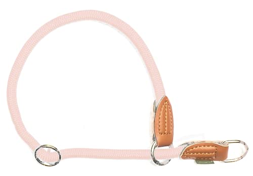 Leisegrün Hundehalsband Paracord verstellbar | Halsband für Hunde aus Nylon | Modell Devon | Rose | Größe: L von Leisegrün