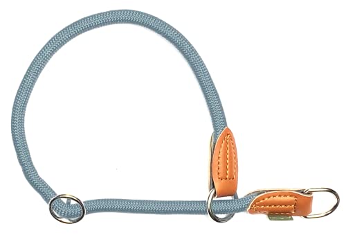 Leisegrün Hundehalsband Paracord verstellbar | Halsband für Hunde aus Nylon | Modell Devon | Hellblau | Größe: L von Leisegrün