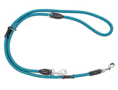Leisegrün Hundeleine Derby | 2m Länge, Robustes Nylon, Flexibel Verstellbar für mittelgroße bis große Hunde | Tiefes Petrol Leisegrün Hundeleine Derby | 2m Länge, Robustes Nylon, Flexibel Verstellbar für mittelgroße bis große Hunde | Tiefes Petrol von Leisegrün