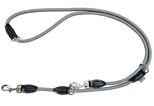 Leisegrün Hundeleine Derby | 2m Länge, Robustes Nylon, Flexibel verstellbar für mittelgroße bis große Hunde | Modernes Grau Leisegrün Hundeleine Derby | 2m Länge, Robustes Nylon, Flexibel verstellbar für mittelgroße bis große Hunde | Modernes Grau von Leisegrün