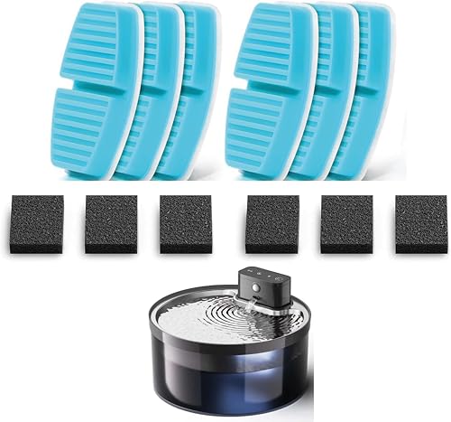 Leisure Life® | 6 Ersatzfilter für Katzenbrunnen mit Edelstahlbecken von Leisure Life