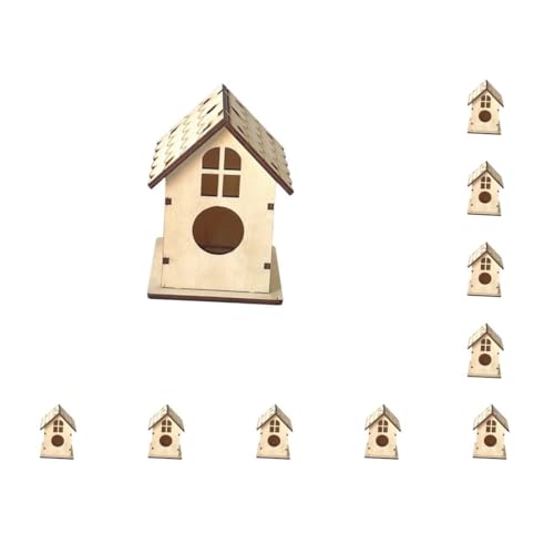 10 Set DIY Making Birdhouse Holznest Vogelkäfig Hängenest Stabil für kleine Vogel von Leisurealeaneag