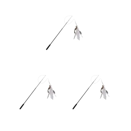 3er-Set Teasing-Stab für drinnen und draußen, Ersatz-Federglocke, interaktives Spielzeug, Stab für Haustiere, 1,8 m, Weiß 3er-Set Teasing-Stab für drinnen und draußen, Ersatz-Federglocke, interaktives Spielzeug, Stab für Haustiere, 1,8 m, Weiß von Leisurealeaneag