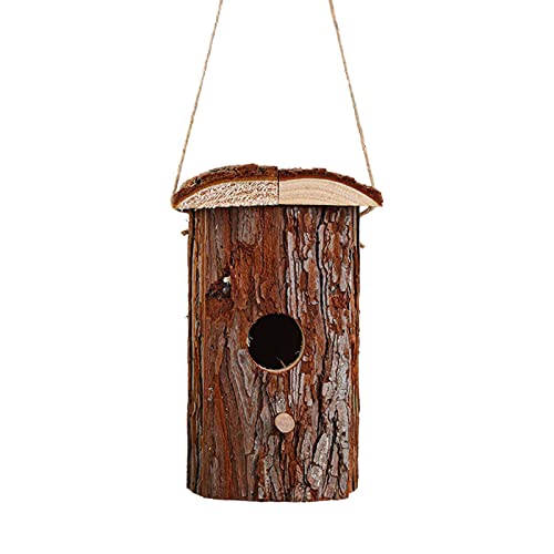 Holz Vogelhaus Vogelnest Vögel Hütte für Outdoor Vögel 13,5x13,5x22cm von Leisurealeaneag