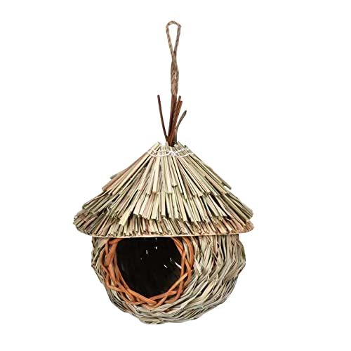 Natürliches Vogelhaus Rast Hütte Hängende Vögel Käfig Nest für Eulen Lovebirds 19cm von Leisurealeaneag