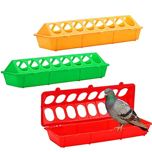 3pcs Flip Top kleine PP Chick Feeder Waterer Geflügel Fütterungsschale Muldelschale Spender für Broodter Enten Taubenflip-Top von LejeMaek