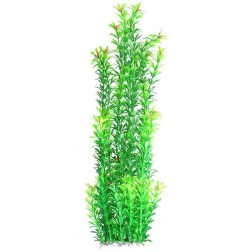50 cm künstlicher Wasserpflanzentank große Plastikpflanzen mit Blumen gefälschte Aquariumpflanzen Dekoration 20, 5 Zoll 1 von LejeMaek