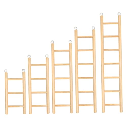 5pcs Vogelleiter, 3/4/5/6/7 Stiefvogelleiter für Käfig, Holzkäfig mit Verbindungshaken, Mehrzweck-Spielzeug für Hamster, Sleakeet für 5pcs Vogelleiter, 3/4/5/6/7 Stiefvogelleiter für Käfig, Holzkäfig mit Verbindungshaken, Mehrzweck-Spielzeug für Hamster, Sleakeet für von LejeMaek