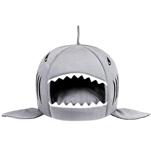 Cat Cave Shark-Form 16, 5x16, 5 Zoll Kataberbett Baumwollbett mit abnehmbarem Kissen Nicht rutschfestes kratzfestes warmes Nest für die gesamte Jahreszeit Cat Cave Shark-Form 16, 5x16, 5 Zoll Kataberbett Baumwollbett mit abnehmbarem Kissen Nicht rutschfestes kratzfestes warmes Nest für die gesamte Jahreszeit von LejeMaek
