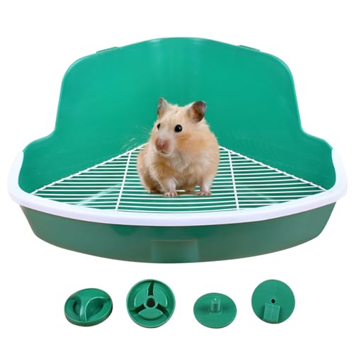 Hamster Katzentoilette große Kapazität Käfighalterung Hamster Sand Bad Behälter Spritzer Eckkatze für kleine Haustiere von LejeMaek