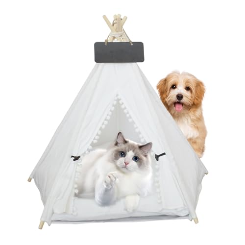 Haustier Tipee Hundezelte kleines Katzenkaninchenbett süßes Klapphause Haus für Haustiere bis zu 10 kg mit Kissen und Namensschild Haustier Tipee Hundezelte kleines Katzenkaninchenbett süßes Klapphause Haus für Haustiere bis zu 10 kg mit Kissen und Namensschild von LejeMaek