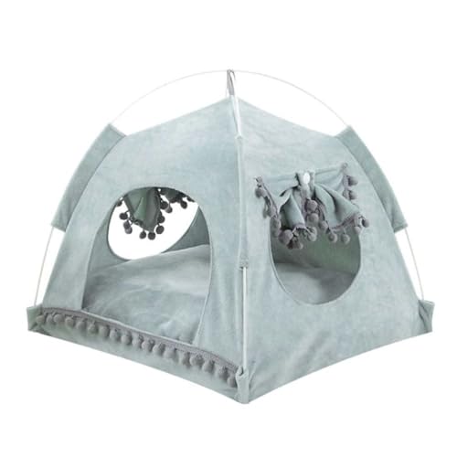 Haustier Zelthunde Katze Teeee mit abnehmbarem waschbarem Kissen Kissen Welpenhaus für Wintergrün XL Haustier Teeee Haustier Zelthunde Katze Teeee mit abnehmbarem waschbarem Kissen Kissen Welpenhaus für Wintergrün XL Haustier Teeee von LejeMaek