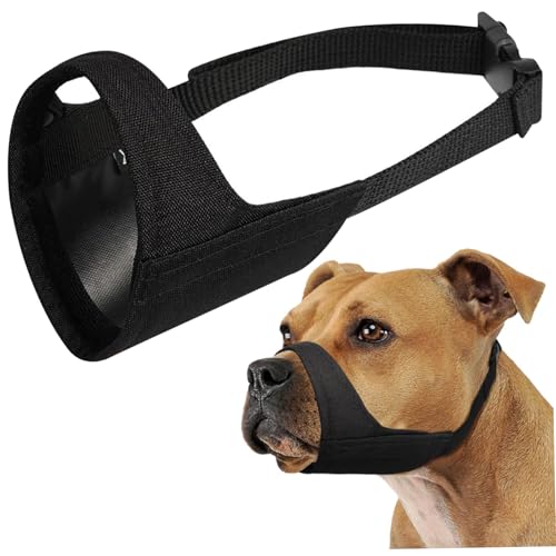 Hundemündung, verstellbare weiche, atmungsaktive Nylon -Hunde -Mundschutz, Anti -Kauen, bellen und beißende Mundgeräte für mittelgroße und große Mündungen Hundemündung, verstellbare weiche, atmungsaktive Nylon -Hunde -Mundschutz, Anti -Kauen, bellen und beißende Mundgeräte für mittelgroße und große Mündungen von LejeMaek