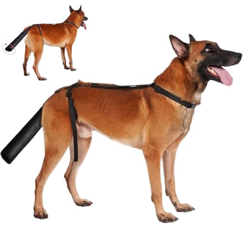 Hundeschwanzschutz Anti-Lick-Schutzhund-Schwanzabdeckung für Wunden mit offenem Ende Oxford-Stoff-Wundabdeckung, schwarz, mtail von LejeMaek