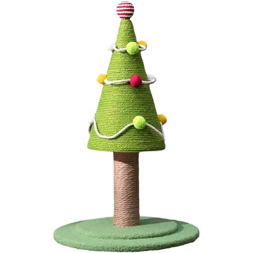 Katze Weihnachtsbaum Sisal Kratzer Weihnachts -Katzenbaum Sicherheit Süßes stilvoll mit bunten Bällen für Katzen Geschenk Playchristmas Katze Weihnachtsbaum Sisal Kratzer Weihnachts -Katzenbaum Sicherheit Süßes stilvoll mit bunten Bällen für Katzen Geschenk Playchristmas von LejeMaek