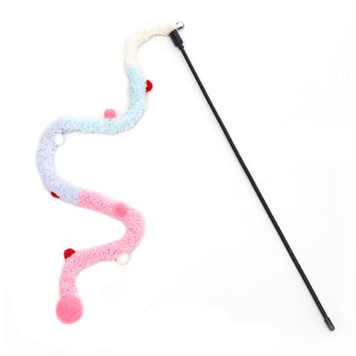 Katzenstab Spielzeug mit 15,7 Zoll langem Griff Katzen Teaser Zauberstab mit kleinen Kugel Regenbogenfarbe Cat String Spielzeug Interaktive Katzenspielzeug für Innenkatzen Kätzchen Haustier Daily Katzenstab Spielzeug mit 15,7 Zoll langem Griff Katzen Teaser Zauberstab mit kleinen Kugel Regenbogenfarbe Cat String Spielzeug Interaktive Katzenspielzeug für Innenkatzen Kätzchen Haustier Daily von LejeMaek