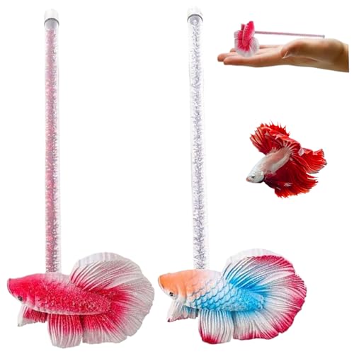 LejeMaek 2pcs Betta Fischspielzeug, 5, 9 -Zoll -Simulation Beta -Fischspielzeug, wasserdichte Harz Betta Spielzeug, wiederverwendbares interaktives für Tanks LejeMaek 2pcs Betta Fischspielzeug, 5, 9 -Zoll -Simulation Beta -Fischspielzeug, wasserdichte Harz Betta Spielzeug, wiederverwendbares interaktives für Tanks von LejeMaek