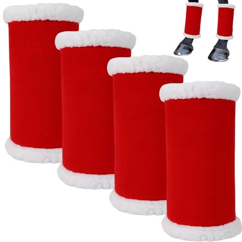 LejeMaek 4PCS-Pferdebein Wraps Set Müdigkeitsrelieve stehende Verschluss von LejeMaek