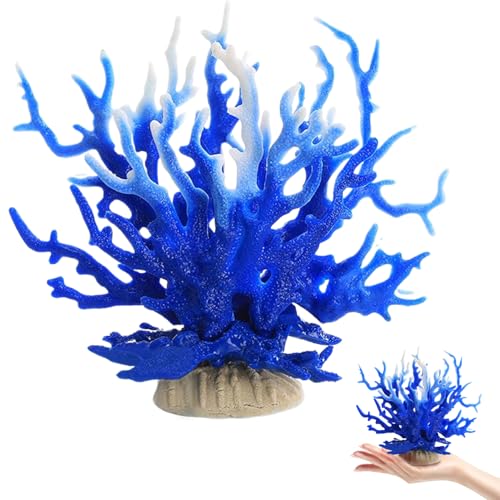 LejeMaek Aquariumdekorationen Buntes Korallenriff Dekor 7x6x3 Mini Faux Coral Decor Anti-Fading Plastic Fish Tank Dekorationen für Haushaltsbüro Aquarium Landschaftstank von LejeMaek